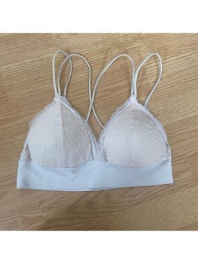 Prima Valentina Soft Pink Lace Unlined‎ Bralette Size S